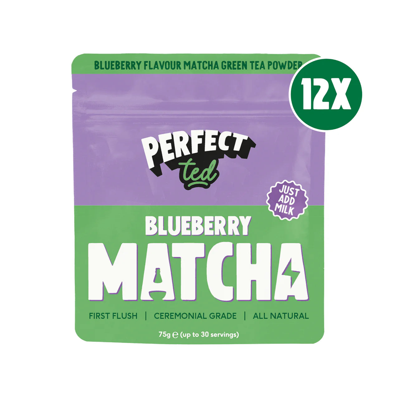 12 x 75g Blueberry Matcha