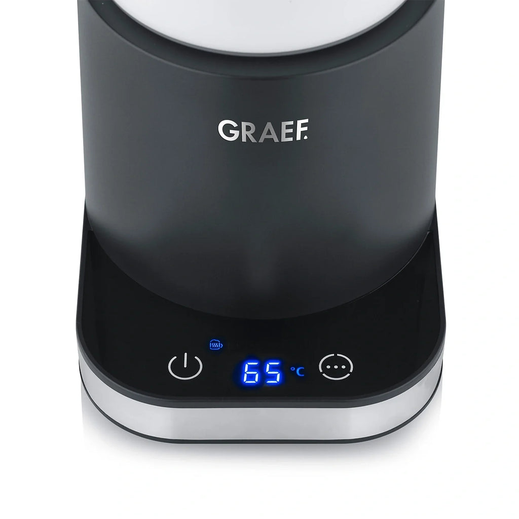 Graef Glass Induction Milk Frother - Black