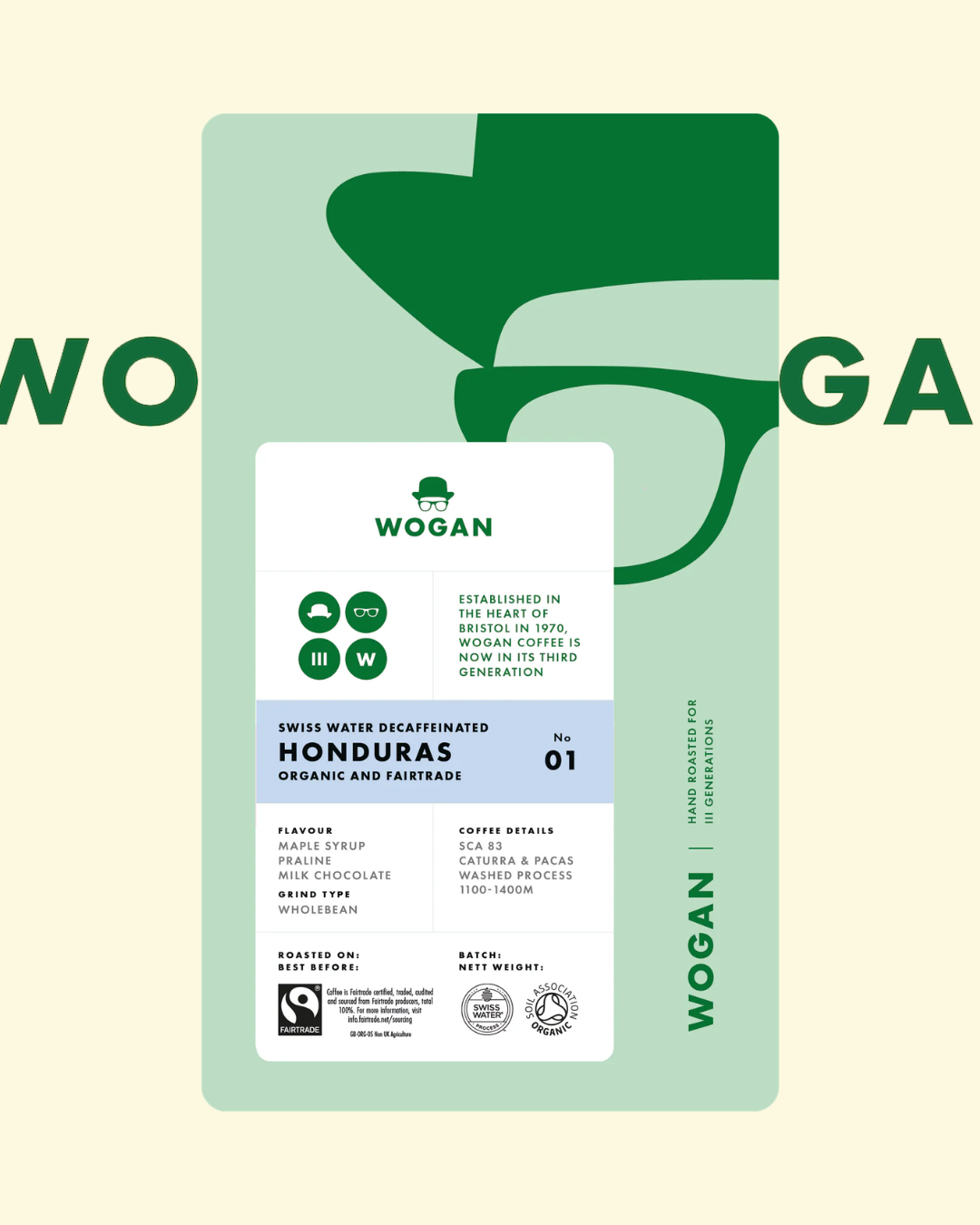 Organic & Fairtrade Honduras Swiss Water Decaffeinated