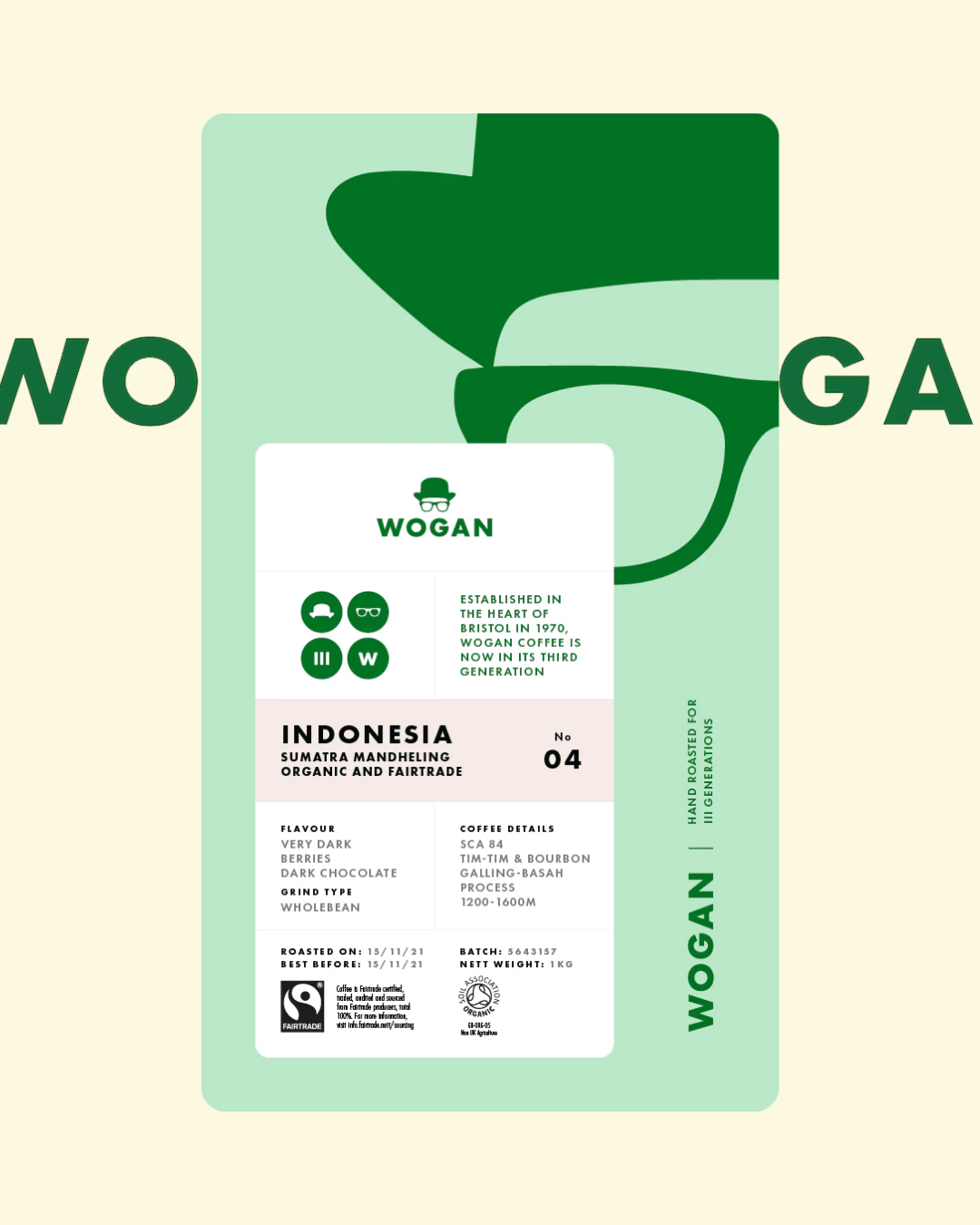 Organic & Fairtrade Indonesia Sumatra Mandheling
