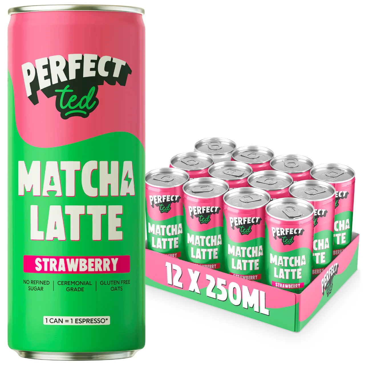 Strawberry Oat Matcha Latte